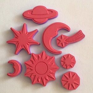 Celestial Foam Rubber Stamp and Stencil Set by Inkadinkado